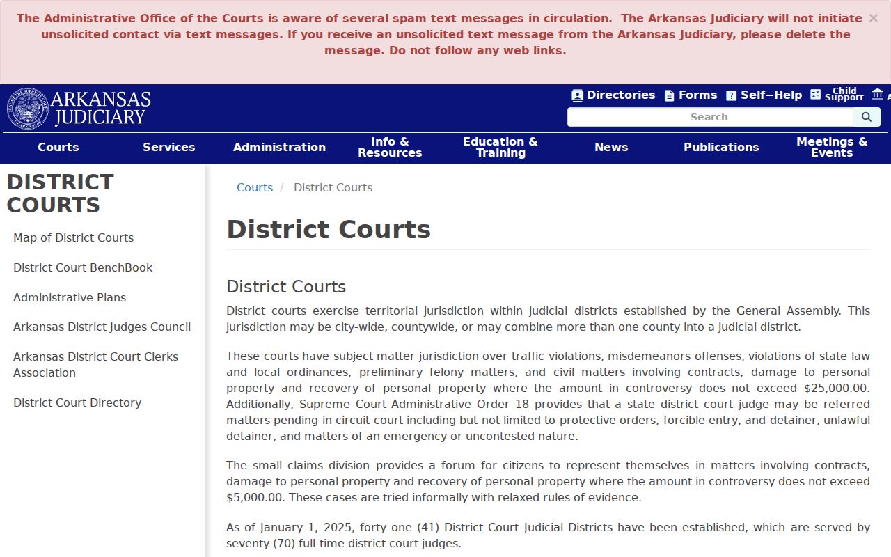 Woodruff County district criminal court case information