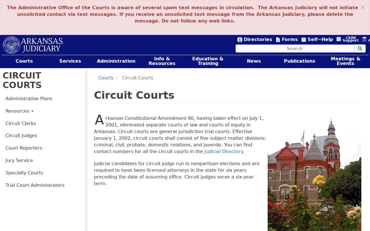 Woodruff County criminal court case information from Arkansas Circuit Courts